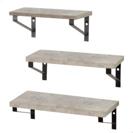 Etagères Max Home Fer Bois MDF 42 X 12 X 16 CM (4 Unités)