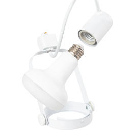 Faisceau Lumineux sur Rail Monophasé E27 Blanc Sans Ampoule