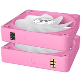 140mm Thermaltake CT140 EX Reverse ARGB Sync PC Cooling Fan Pink 3 Pack