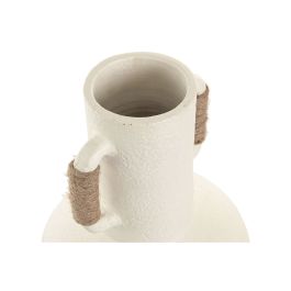 Vase Home ESPRIT Blanc Marron Clair Terre cuite