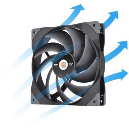 140mm Thermaltake GT14 PC Cooling Fan TT Premium Edition Black - 1 Pack