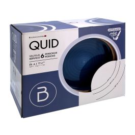 Assiettes Quid Baltic Bleu Céramique 18 Pièces