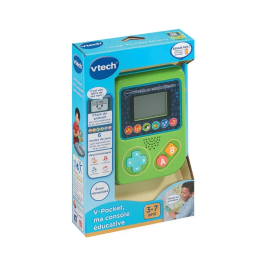 VTECH V-Pocket Ma Console Éducative Portable - Apprentissage et Jeux pour Enfants 3 à 7 Ans - Langue Français - Vert