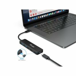 EQUIP Hub USB 3.2 Gen 1 (3.1 Gen 1) Type-C vers 3x USB-C et 2x USB-A, 5Gbps, Noir, 128964