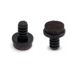 HERRAJES ALK Glissière avec feutre Ø12-14 pour perceuse 6mm Noir