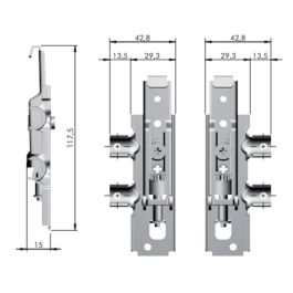 ITALIANA FERRAMENTA APC6 Colgador Oculto Zincado Droit Set 100
