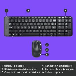 Clavier Logitech 920-008318 Noir Espagnol Qwerty