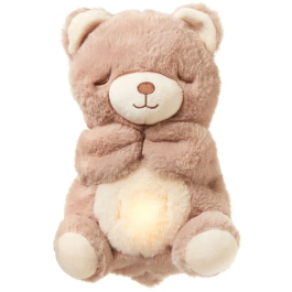 Nuby - Doudou apaisant ours beige avec sons, lumière et mouvement respiratoire pour aider bébé à s'endormir Precio: 49.596. SKU: B193JJGHSW