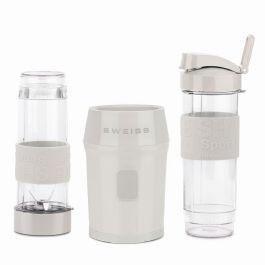Sweiss MOOV8 Mini Blender 300 W 570 ml 2 Bouteilles Beige