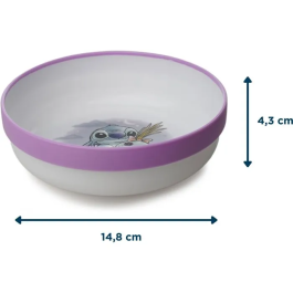 Disney Baby Bol Antidérapant Bébé Lilo et Stitch - Pour Repas en Toute Sécurité