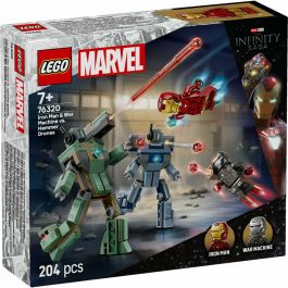 Set de construction Lego 76320 Iron Man & War Machine VS Hammer Drones 204 Pièces