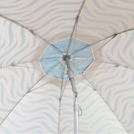 Parasol de plage Aktive Bleu Ø 200 cm 200 x 190 x 200 cm (6 Unités)