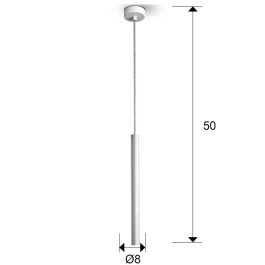 SCH Lampe Suspendue Varas Acier/Acrylique LED 5W 450Lm Dimmable 3000K SCH-373075