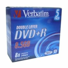 DVD-R Verbatim 8,5 GB 8x 5 pcs 5 Unités 8,5 GB 8x (5 Unités)