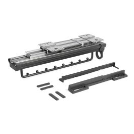 HERRAJES ALK 9037.256. Perchero Frontal Extraíble Série Óptima, Finition Grafito, Capa. 9 Perchas, 455mm