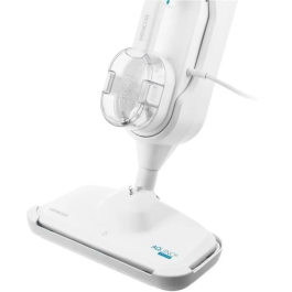 Sencor SSC 6010WH - Balai vapeur multifonction 2 en 1, 1500 W, chauffe 30s, 15 min de vapeur, réservoir 300 ml avec unité portative et accessoires