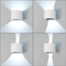 Applique LED Extérieur 2x5W 100Lm/W IP65 Blanc Chaud 2700K HO-APL07-IP65-W-WW