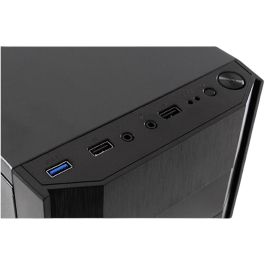 LC-Power 7036B Boîtier PC Midi-Tower Noir Compatible ATX, micro-ATX, Mini-ITX avec Ports USB 2.0, USB 3.2 Gen 1 et Support Ventilateurs 120 mm