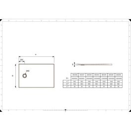 JACOB DELAFON Receveur de douche extra-plat Ipso E62302-WPM 100x80x3,5 cm - Garantie 10 ans, Blanc, texture pierre