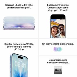 Smartphone Apple iPhone 17 6,3" Hexa Core 8 GB RAM 256 GB Blanc