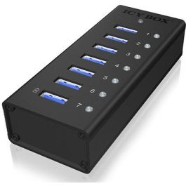 HUB 7Port. Verfügt über 7x USB 3.0 Anschlüsse für Laufwerke ICY BOX