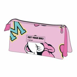 Trousse d'écolier Minnie Mouse Fuchsia 11,5 x 2 x 22,5 cm