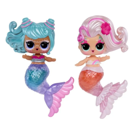 L.O.L. Surprise! Poupée Maquillage Magique Sirènes - Sirenes - Création de vrais cosmétiques, se range dans la queue, à partir de 4 ans, série à collectionner