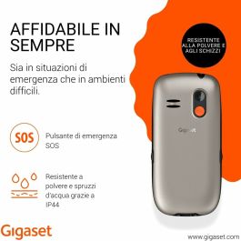 Gigaset GL395 Téléphone Mobile Senior Dual Sim Gris Titane Silver 2.2" 800 mAh IP44