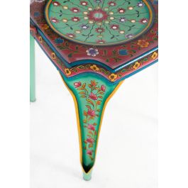 Giner y Colomer - Lot de 2 chaises métalliques peintes à la main - Multicolore - Design industriel - Dimensions (HxLxP) : 83 x 53 x 42 cm