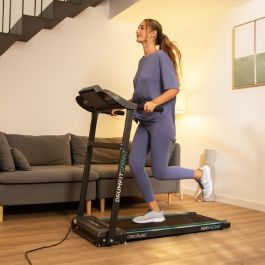 Cecotec Tapis de Course Pliable avec Écran LCD et Pulsomètre DrumFit WayHome 1000 Sprint