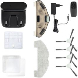 Livoo DOH145 WASH'UP Robot Aspirateur Connecté 1000 Pa 70 min 2 Dépôts Noir