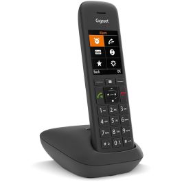 GIGASET C575HX schwarz 5.8 cm 2.2 Zoll TFT Farbdisplay Freisprechen Telefonbuch HD Voice fr DECT Basisstationen und Router