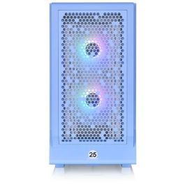 Thermaltake Ceres 330 TG - Boîtier PC Midi-Tower Bleu avec vitre latérale, ARGB, support ATX/EATX/micro ATX/Mini-ITX, USB 3.2 Gen 1 & Gen 2 Type-C, 2 ventilateurs