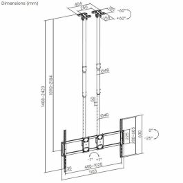 Support de TV Aisens CT120TLE-395 60" 120 kg