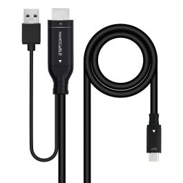 Câble USB-C vers HDMI NANOCABLE Noir 1,8 m