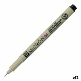 Feutres Talens Sakura PIGMA MICRON 04 Noir (12 Unités)
