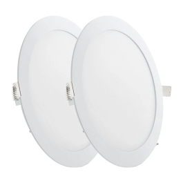 Pack 2 Placas LED 20W 2000Lm 6000K Circular 40.000H [GR-RDP15-20W-CW-PK2-AP]