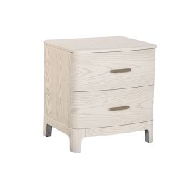 Table de Nuit Home ESPRIT Gris clair 53 x 42 x 56,2 cm