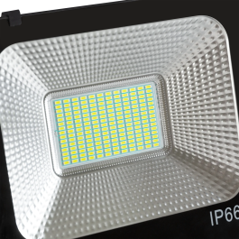 Projecteur LED 100W 10.000Lm 6000K Solaire avec Capteur et Télécommande, 40.000H, HO-626005-CW