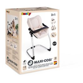 SMOBY - Maxi cosi - Siege + Chaise haute beige  - 3 en 1 - Pour poupon - Des 3 ans