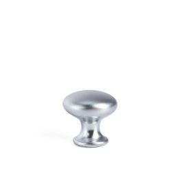 HERRAJES ALK Pomo Parma Zamak Cromo Mate Ø21mm