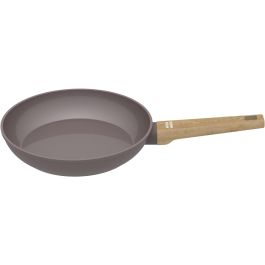 Set de 3 poeles - Tous feux dont induction - ARTHUR MARTIN - AM1052 - Revetement céramique - Ø 20-24-28 cm - Taupe