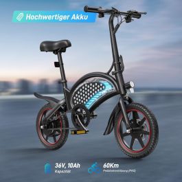 Vélo Électrique DYU DYU-D3S-001 Noir 250 W 10 Ah 14"