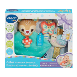 Vtech Baby Coffret Naissance Toudoux - Doudou et Bracelets Hochets en Plastique Recyclé - Jouet Sensoriel 0 Mois - Multicolore Precio: 41.148. SKU: B13VA377AH