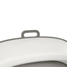 Hauck Réducteur de WC Baby Seat, Siège d'apprentissage ergonomique pour enfants 18 mois à 4 ans, Coussin anti-éclaboussures, Installation universelle, Gris