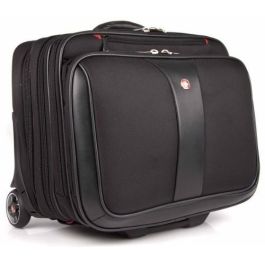 WENGER Patriot 2teiliges Buniness-Set 43.2cm 17Zoll Trolley schwarz - mit passendem Notebookkoffer 39cm 15.4Zoll