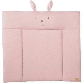 Roba ROB4005317319612, Table à langer Lily Rosa avec visage de lapin, 85 x 75 cm, Rose