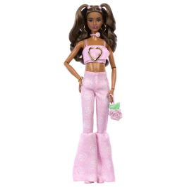 Barbie JJN72 - Poupée Deluxe Style avec tenue denim rose coeur, jean évasé et accessoires fashion - Pour enfant dès 4 ans Precio: 44.796. SKU: B1FBZZBB84