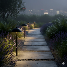 Sarh Balise LED Extérieure 70cm 7W 220VAC 3000K Noir