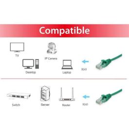 Equip Patchkabel Cat6 U/UTP 2xRJ45 5.00m grün Polybeutel